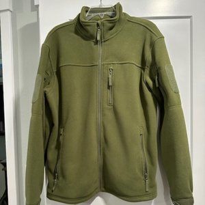 Olive Green Men's Fleece Jacket